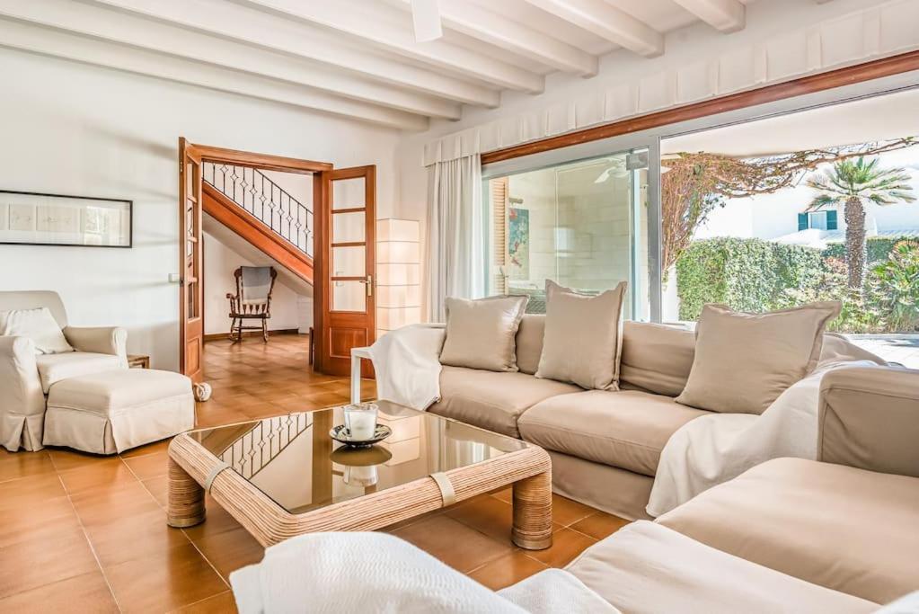 La Calma Espectacular Villa Con Jardin Y Piscina En Menorca S'Algar Luaran gambar