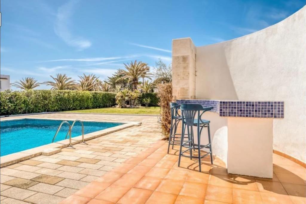 La Calma Espectacular Villa Con Jardin Y Piscina En Menorca S'Algar Luaran gambar
