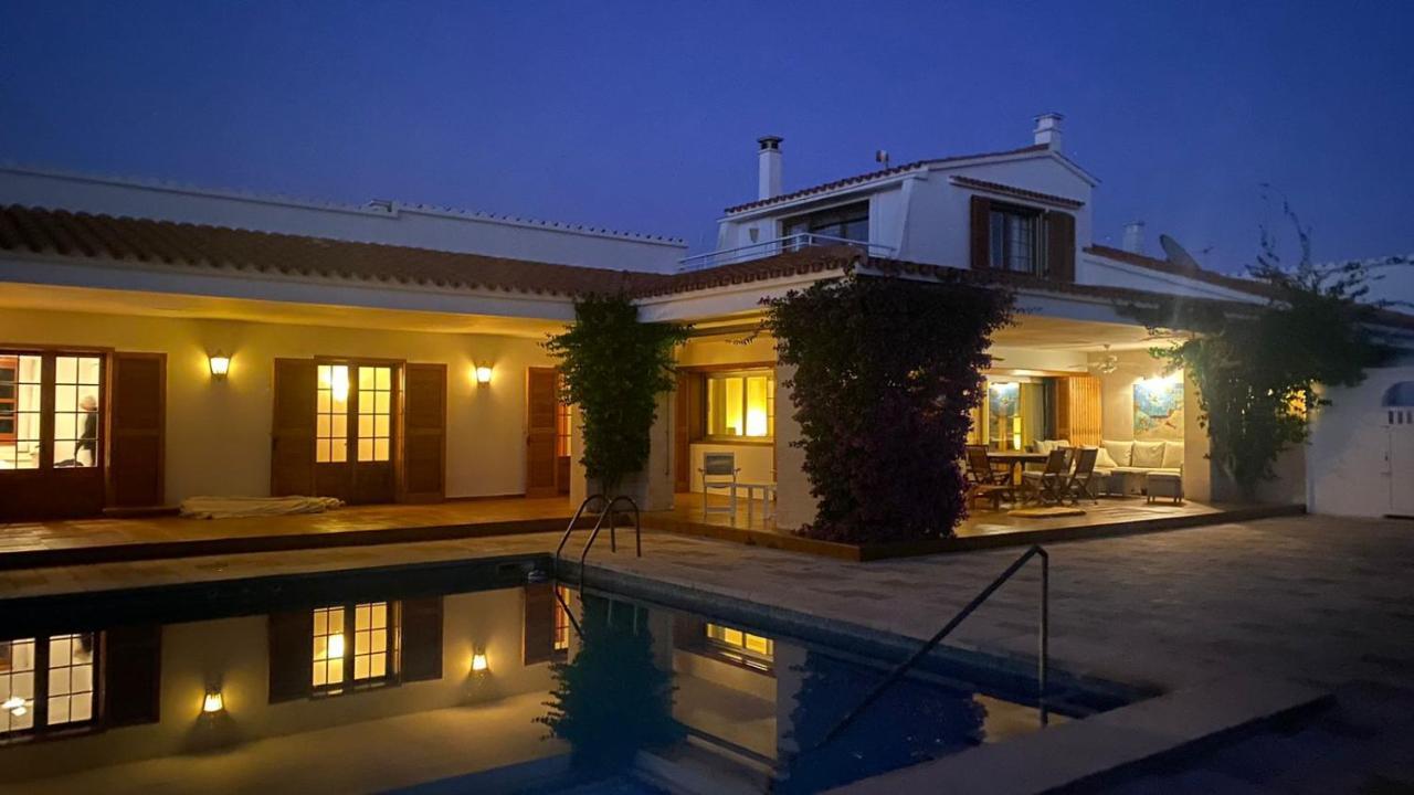La Calma Espectacular Villa Con Jardin Y Piscina En Menorca S'Algar Luaran gambar